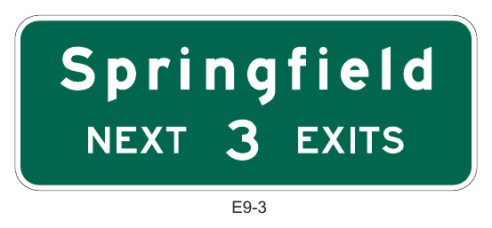 Figure 2E-57. Example of a Next Exits Sign