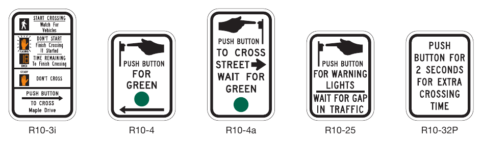 Figure 2B-27. Pedestrian Signs and Plaques (Sheet 2)
